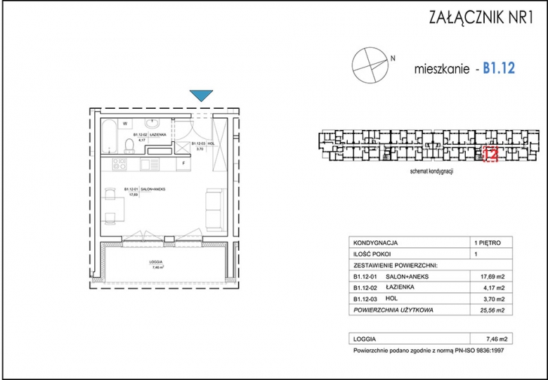 Apartament nr. B1.12